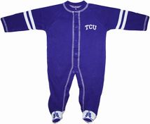 TCU Horned Frogs Sports Shoe Footed Romper