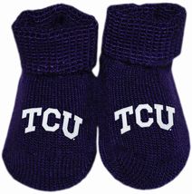 TCU Horned Frogs Gift Box Baby Bootie