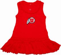 Utah Utes Ruffled Tank Top Dress
