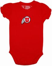 Utah Utes Puff Sleeve Bodysuit