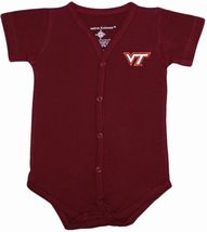 Virginia Tech Hokies Front Snap Newborn Bodysuit