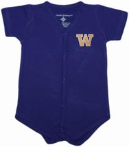 Washington Huskies Front Snap Newborn Bodysuit