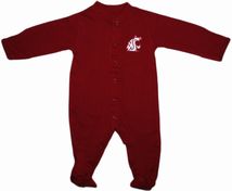 Washington State Cougars Footed Romper