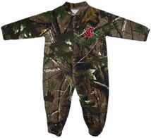 Washington State Cougars Realtree Camo Footed Romper