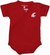 Washington State Cougars Side Snap Newborn Bodysuit
