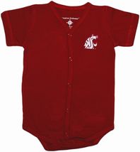 Washington State Cougars Front Snap Newborn Bodysuit