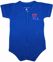 Louisiana Tech Bulldogs Front Snap Newborn Bodysuit