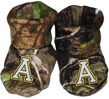 Appalachian State Mountaineers Realtree Camo Baby Bootie