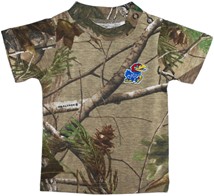 Kansas Jayhawks Realtree Camo Short Sleeve T-Shirt