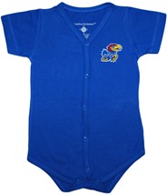 Kansas Jayhawks Front Snap Newborn Bodysuit