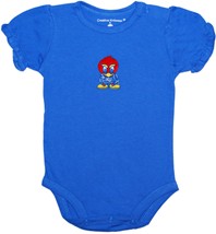 Kansas Jayhawks Baby Jay Puff Sleeve Bodysuit