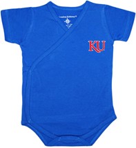 Kansas Jayhawks KU Side Snap Newborn Bodysuit