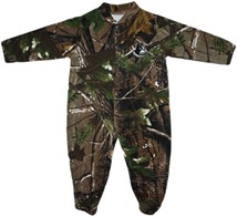 Wofford Terriers Realtree Camo Footed Romper