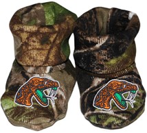 Florida A&M Rattlers Realtree Camo Baby Booties