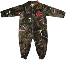 Houston Cougars Realtree Camo Footed Romper