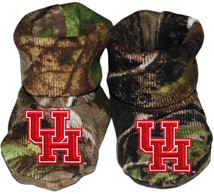 Houston Cougars Realtree Camo Baby Booties