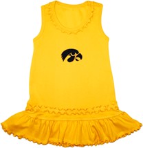Iowa Hawkeyes Ruffled Tank Top Dress