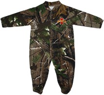Iowa State Cyclones Realtree Camo Footed Romper