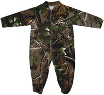 James Madison Dukes Realtree Camo Footed Romper