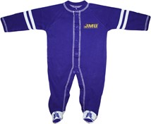 James Madison Dukes Sports Shoe Footed Romper
