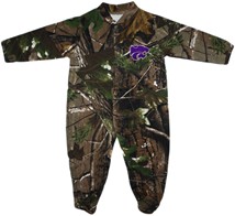 Kansas State Wildcats Realtree Camo Footed Romper