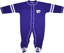 Kansas State Wildcats Sports Shoe Footed Romper