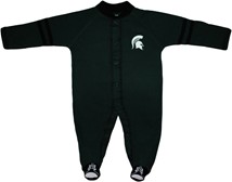 Michigan State Spartans Sports Shoe Footed Romper