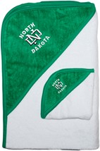 Official University of North Dakota Hooded Towel/Washcloth Set