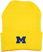 Michigan Wolverines Block M Newborn Baby Knit Cap