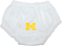 Michigan Wolverines Block M Baby Eyelet Panty