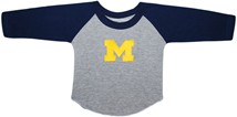 Michigan Wolverines Block M Baseball Shirt