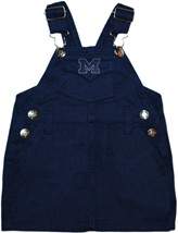 Michigan Wolverines Outlined Block "M" Jumper Dress