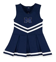Michigan Wolverines Outlined Block "M" Cheerleader Bodysuit Dress