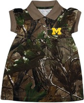 Michigan Wolverines Outlined Block "M" Realtree Camo Polo Dress