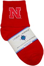 Nebraska Cornhuskers Block N Anklet Socks