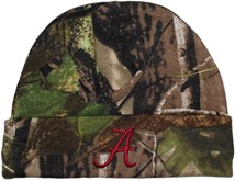 Alabama Crimson Tide Script "A" Newborn Realtree Camo Knit Cap