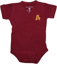 Arizona State Interlocking AS Side Snap Newborn Bodysuit