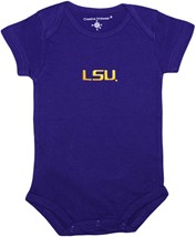 LSU Tigers Script Newborn Infant Bodysuit