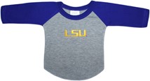 LSU Tigers Script Baseball Shirt