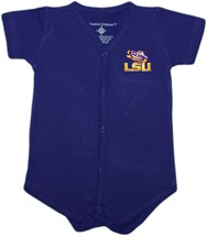 LSU Tigers Front Snap Newborn Bodysuit