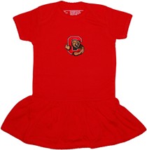 Cornell Big Red Picot Bodysuit Dress