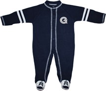 Georgetown Hoyas Sports Shoe Footed Romper