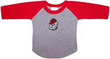 Georgia Bulldogs Head Baseball Shirt