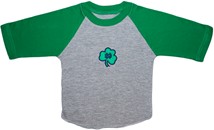 Notre Dame ND Shamrock Baseball Shirt