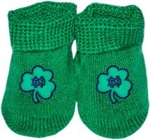 Notre Dame ND Shamrock Gift Box Baby Bootie