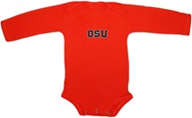 Oregon State Beavers Block OSU Long Sleeve Bodysuit
