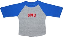 SMU Mustangs Word Mark Baseball Shirt