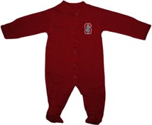 Stanford Cardinal Footed Romper
