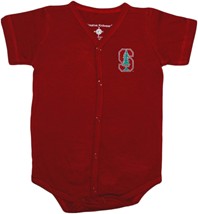 Stanford Cardinal Front Snap Newborn Bodysuit