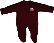 Mississippi State Bulldogs Fleece Footed Romper
